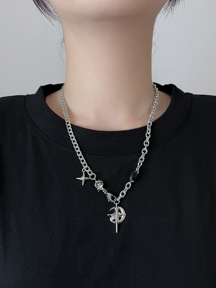 2023 Korean Fashion Goth Punk  - Men Accessories Neck Chain review and price